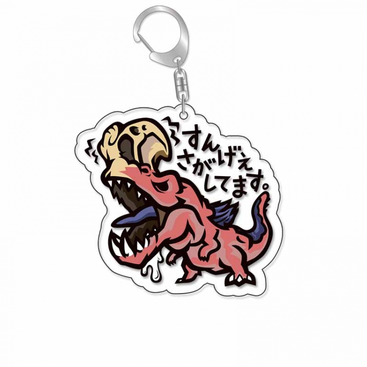 Monster Hunter Anime Acrylic Keychain Charm price for 5 pcs 16911