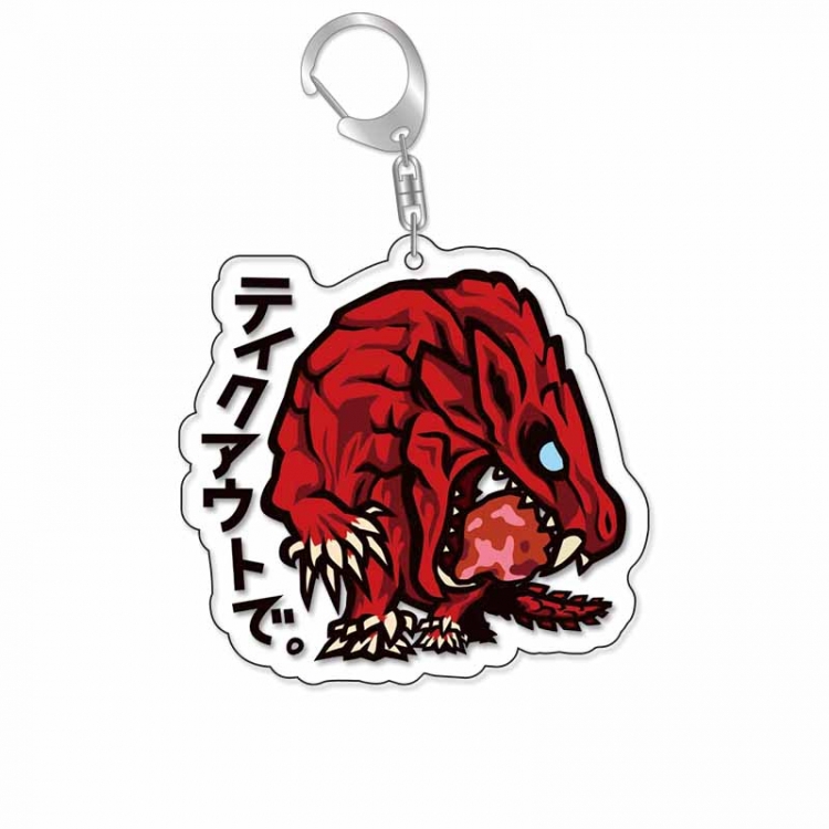 Monster Hunter Anime Acrylic Keychain Charm price for 5 pcs 16912