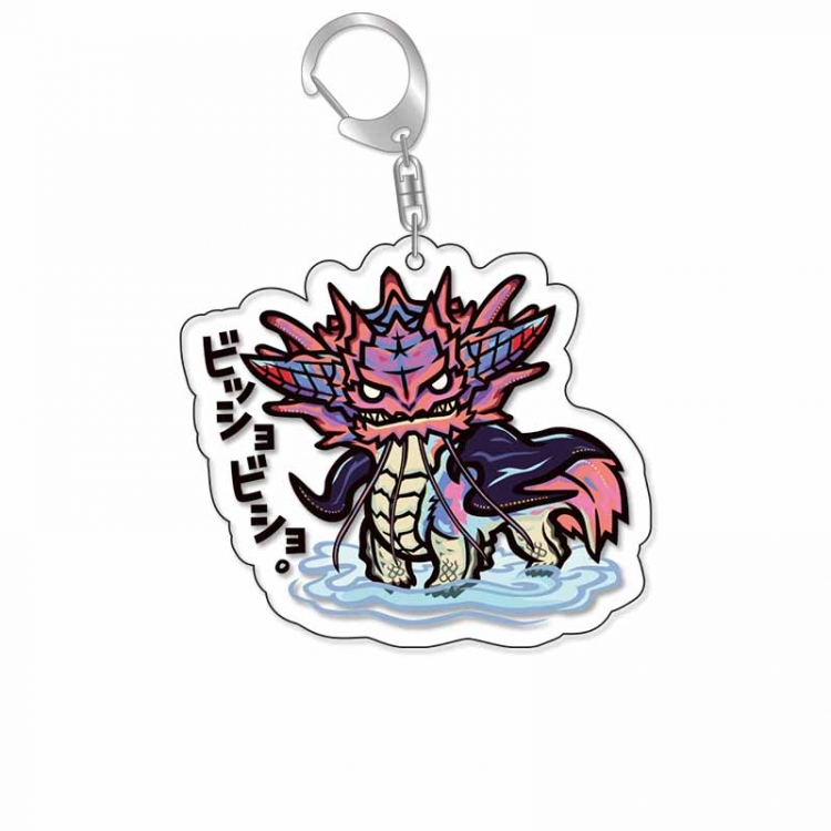 Monster Hunter Anime Acrylic Keychain Charm price for 5 pcs 16909