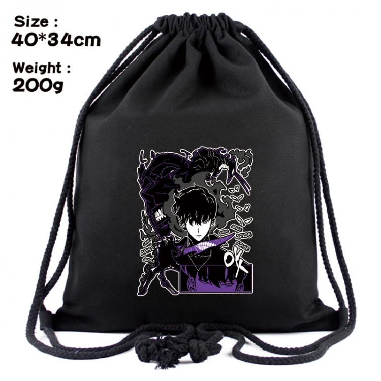 Solo Leveling:Arise Anime Coloring Book Drawstring Backpack 40X34cm 200g