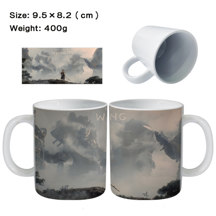 Black Myth Wukong Anime peripheral ceramic cup tea cup drinking cup 9.5X8.2cm