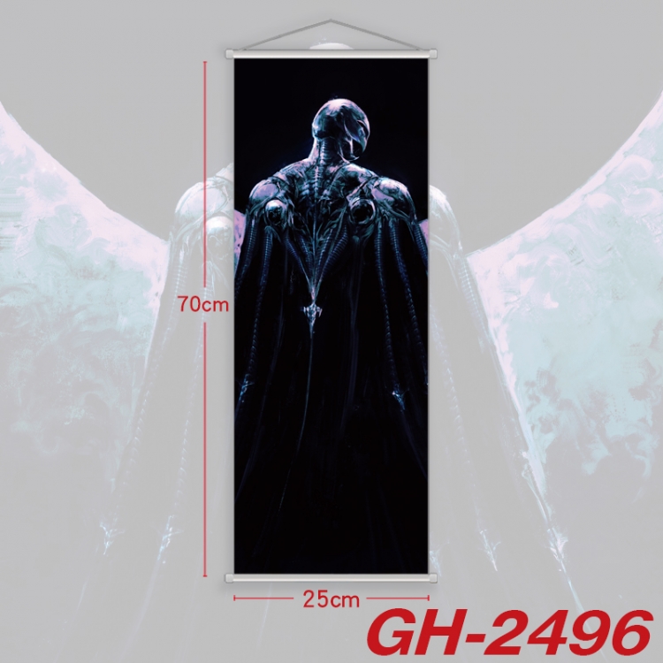 Berserk Plastic Rod Cloth Small Hanging Canvas Painting Wall Scroll 25x70cm price for 5 pcs GH-2496