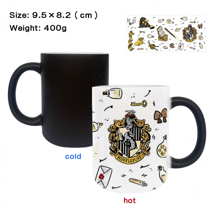 Harry Potter Anime peripherals color changing ceramic cup tea cup mug 9.5X8.2cm