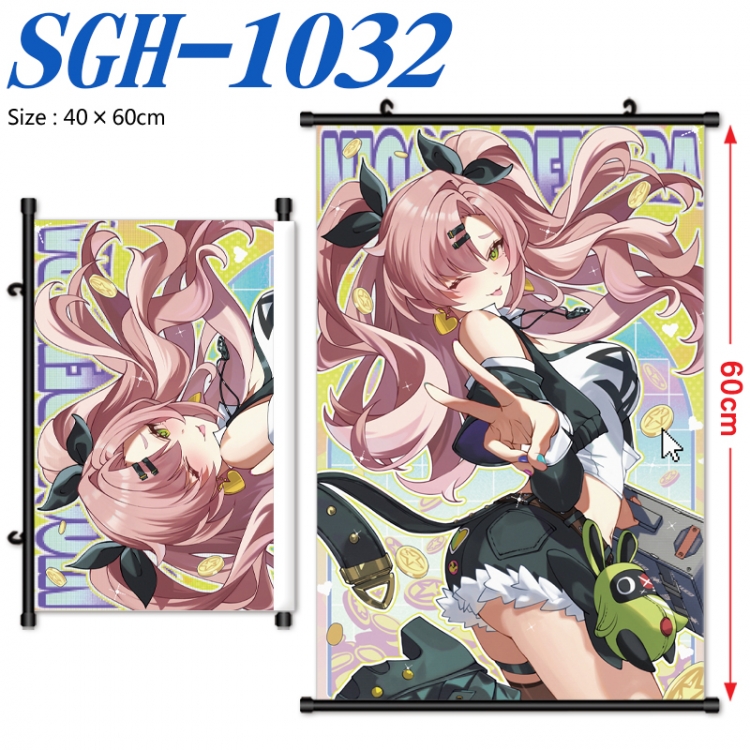 Zenless Zone Zero Anime digital printed pole style hanging picture Wall Scroll 40x60cm SGH-1032
