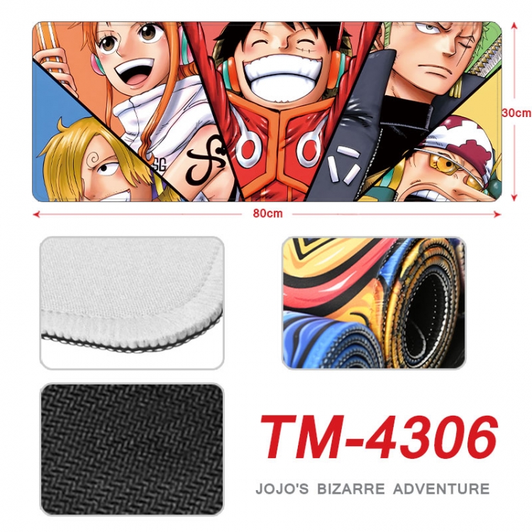 One Piece Anime peripheral new lock edge mouse pad 80X30cm  