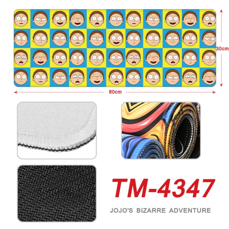 Rick and Morty Anime peripheral new lock edge mouse pad 80X30cm   tm-4347