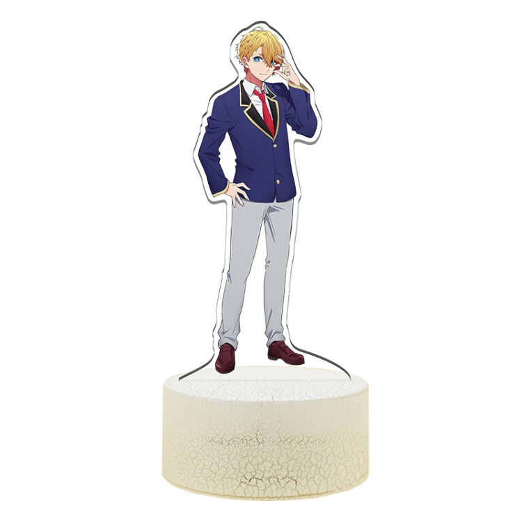 Oshi no ko Acrylic Night Light 16 Color-changing USB Interface Box Set 19X7X4CM white base