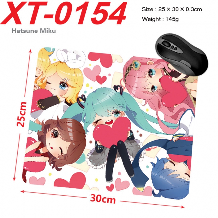 Hatsune Miku Anime peripheral new lock edge mouse pad 25X30cm xt-0154