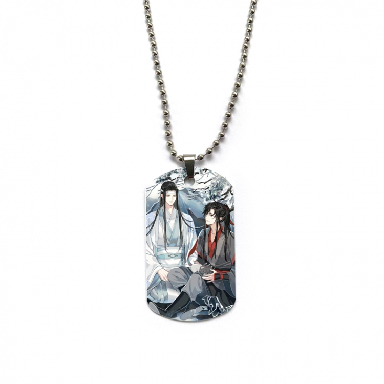 The wizard of the de Anime double-sided full color printed military brand necklace price for 5 pcs