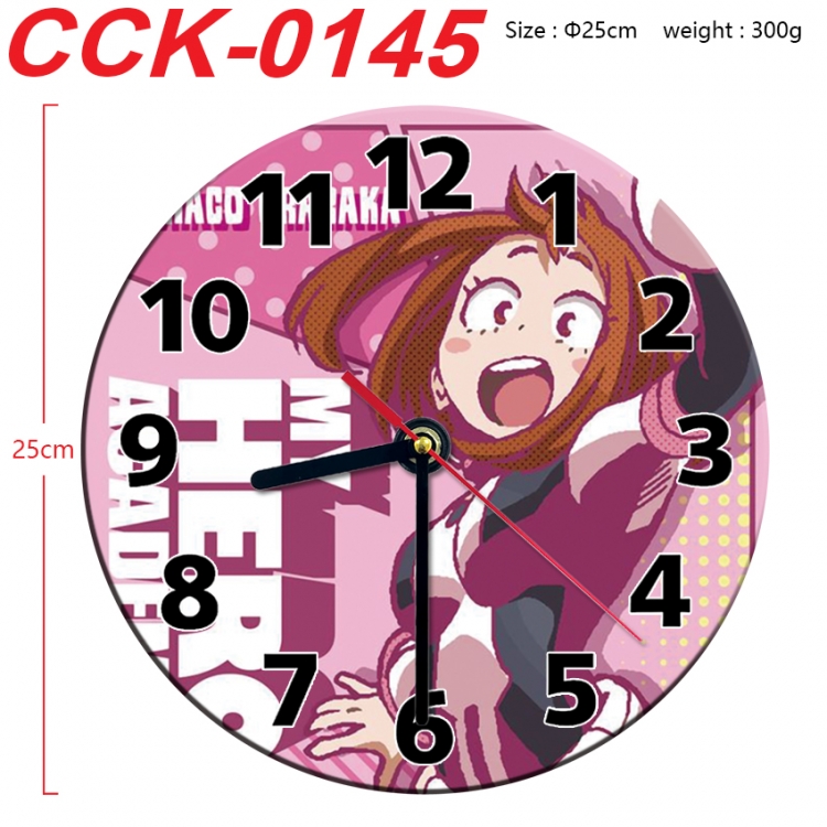 My Hero Academia Anime peripheral printed full-color wall clock 25cm CCK-0145