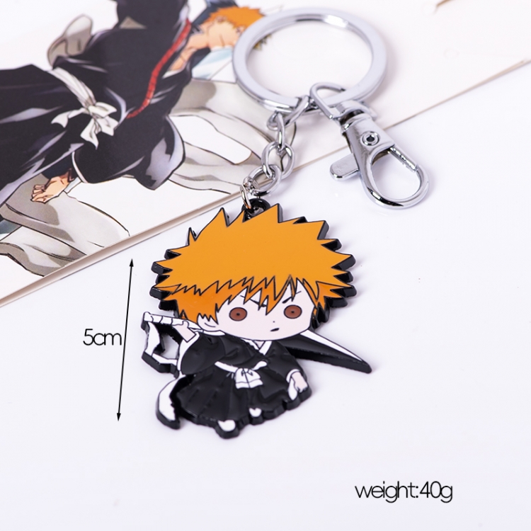 Bleach q-version Animation peripheral metal keychain pendant price for 5 pcs
