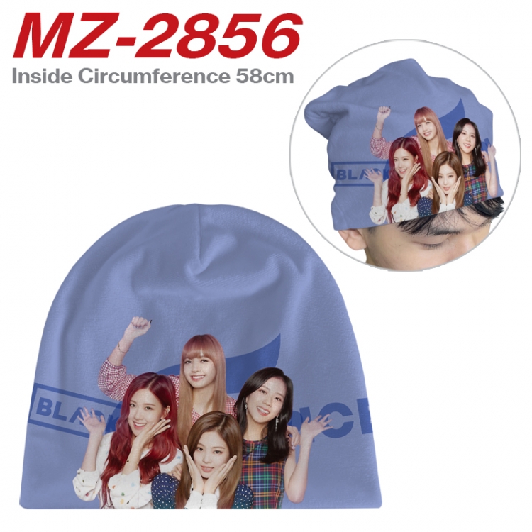 BLACK PINK Anime flannel full color hat cosplay men's and women's knitted hats 58cm MZ-2856