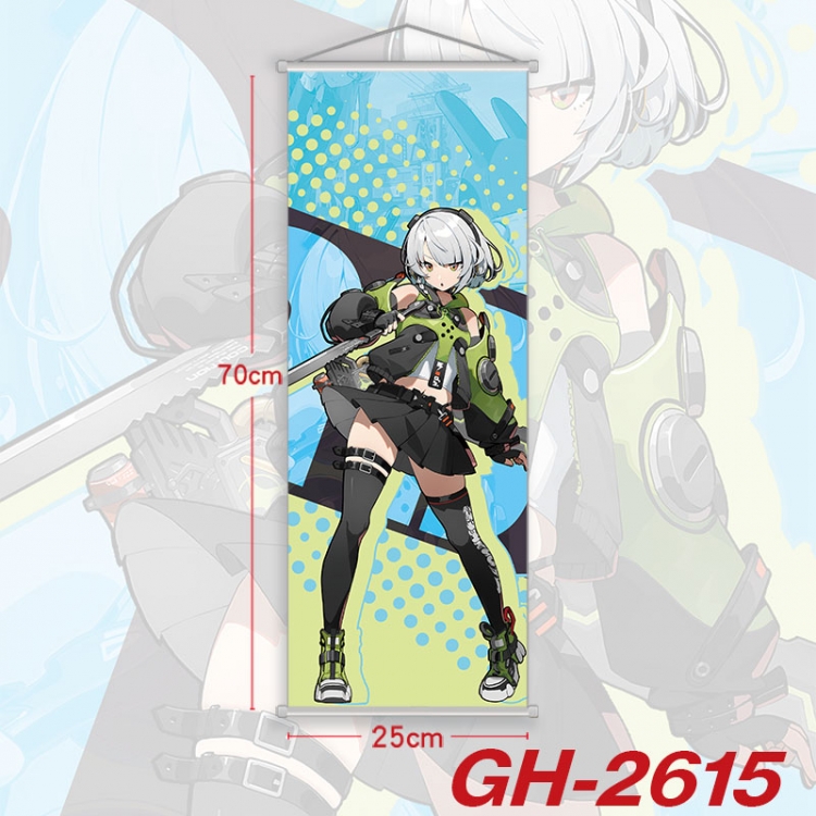 Zenless Zone Zero Plastic Rod Cloth Small Hanging Canvas Painting Wall Scroll 25x70cm price for 5 pcs  gh-2615