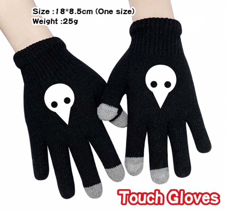 EVA Anime touch screen knitting all finger gloves 18X8.5CM
