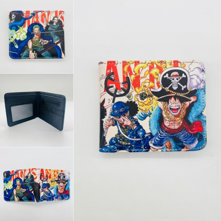 One Piece Full color Two fold short card case wallet 11X9.5CM  