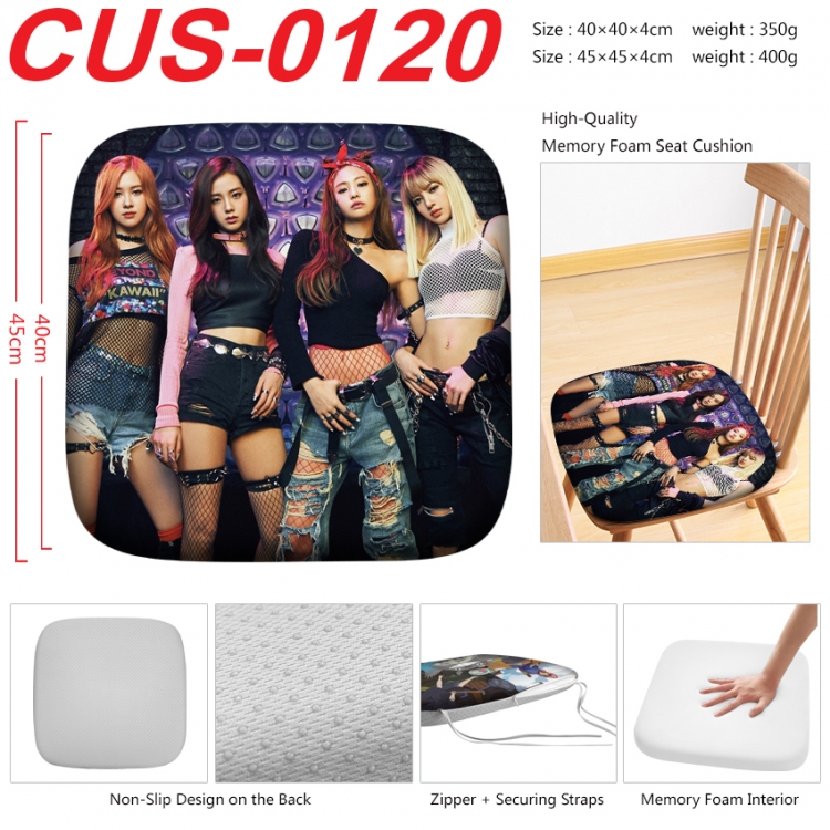 BLACK PINK Anime full-color pressure cushion 45x45x4cm CUS-0120