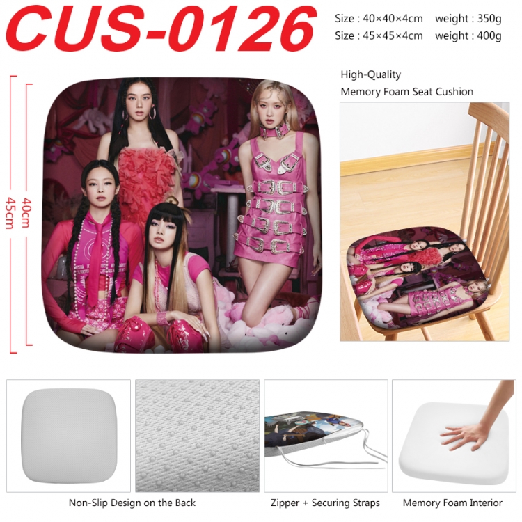 BLACK PINK Anime full-color pressure cushion 45x45x4cm CUS-0126
