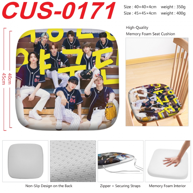 straykids Anime full-color pressure cushion 45x45x4cm  CUS-0171