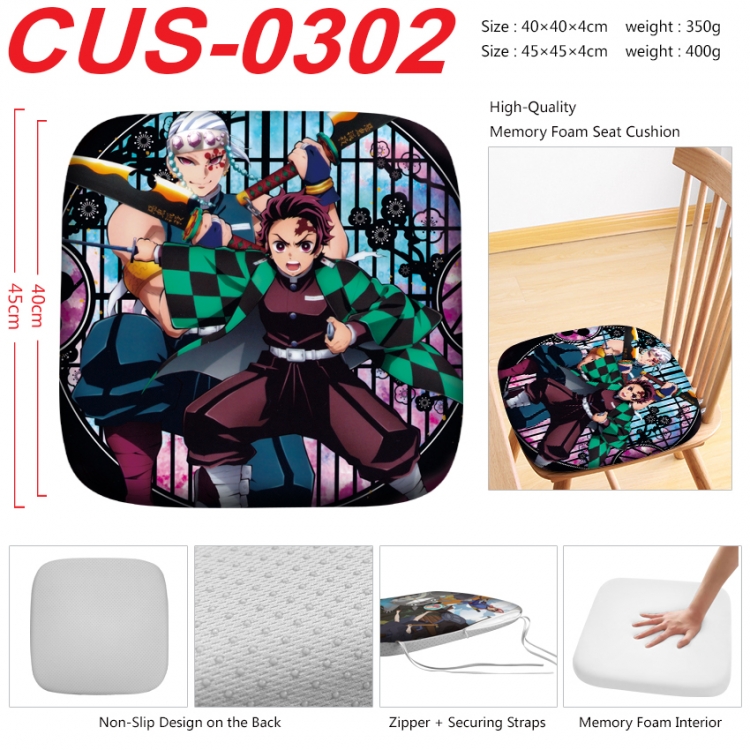 Demon Slayer Kimets Anime full-color pressure cushion 45x45x4cm CUS-0302