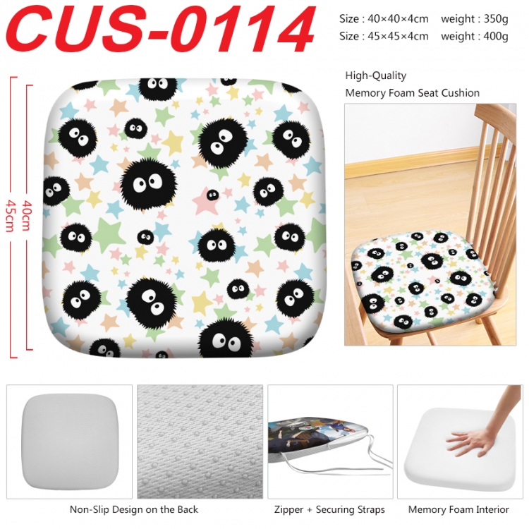 TOTORO Anime full-color pressure cushion 45x45x4cm  CUS-0114
