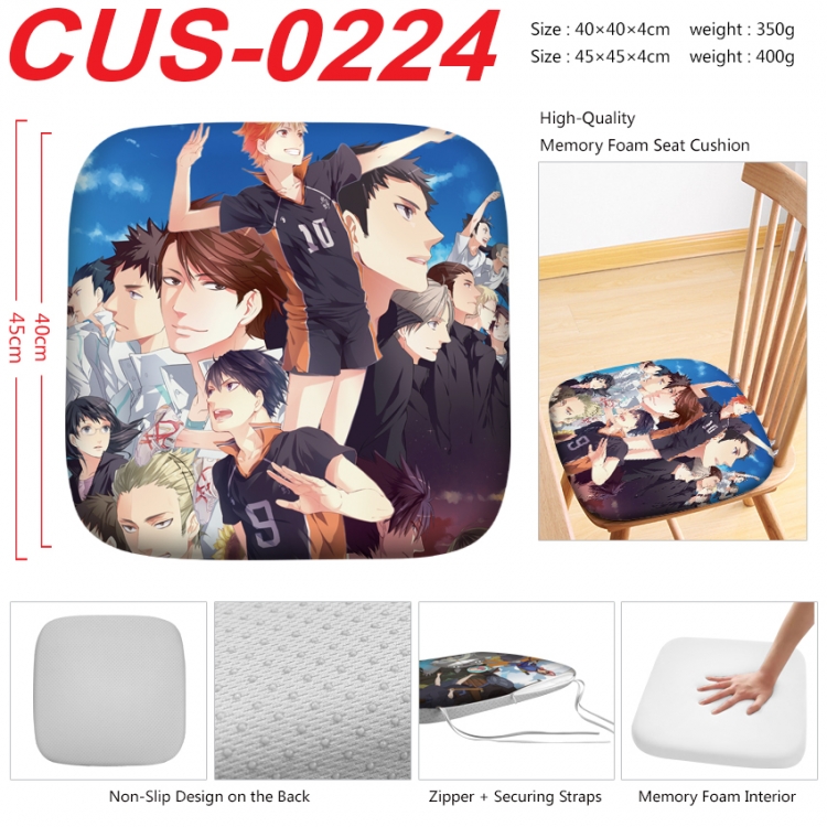 Haikyuu!! Anime full-color pressure cushion 45x45x4cm  CUS-0224
