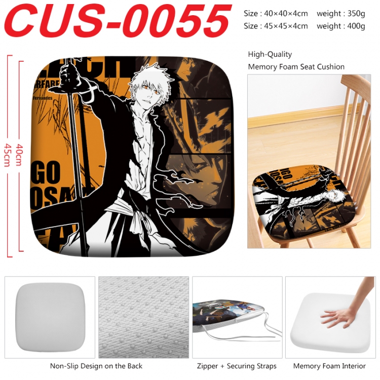 Bleach Anime full-color pressure cushion 45x45x4cm CUS-0055