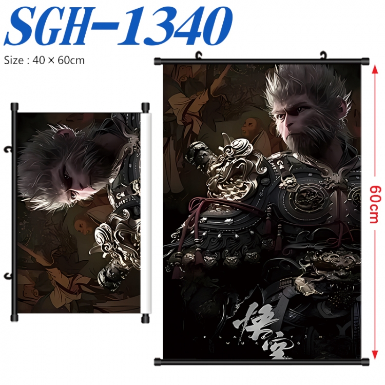 Black Myth Anime digital printed pole style hanging picture Wall Scroll 40x60cm SGH-1340