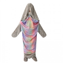 Mermaid Cat Anime flannel paja...