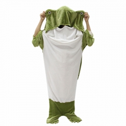 frog Anime flannel pajamas sle...