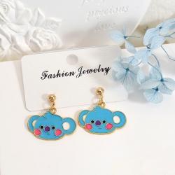 BTS Anime Cartoon Silver Needl...
