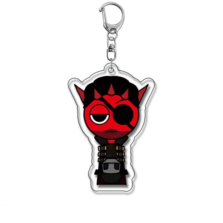 Sprunki Anime Acrylic Keychain Charm price for 5 pcs 17812