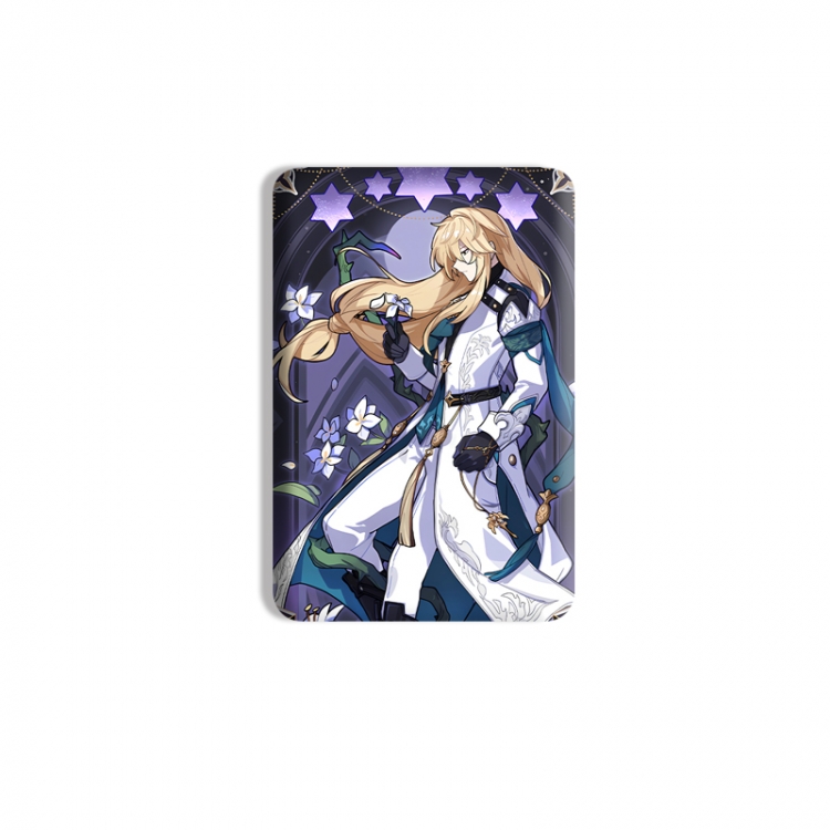 Honkai: Star Rail Anime square tinplate badge chest badge 4X6CM price for 5 pcs