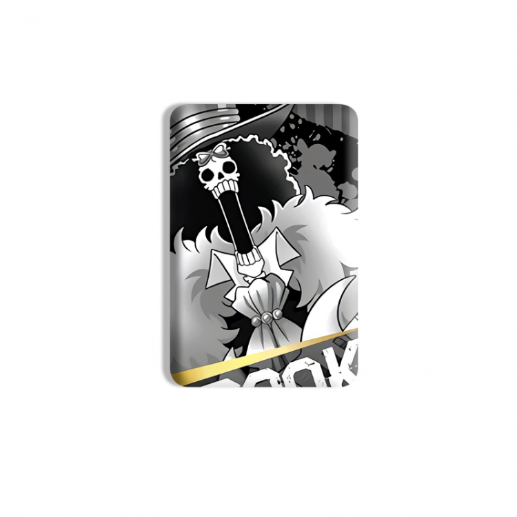 One Piece Anime square tinplate badge chest badge 4X6CM price for 5 pcs