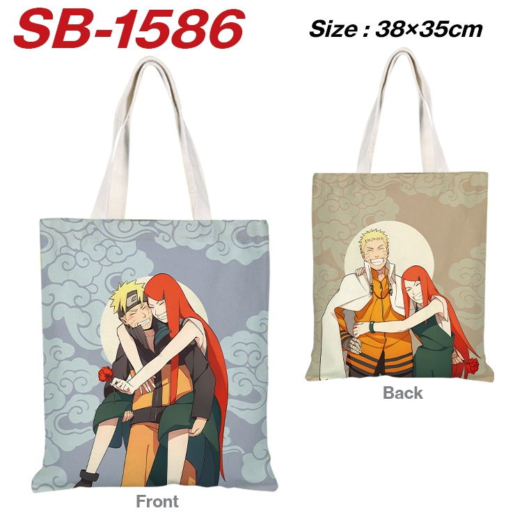 Naruto Anime Canvas Handheld Shoulder Bag Handbag Shopping Bag 38X35CM  SB-1586