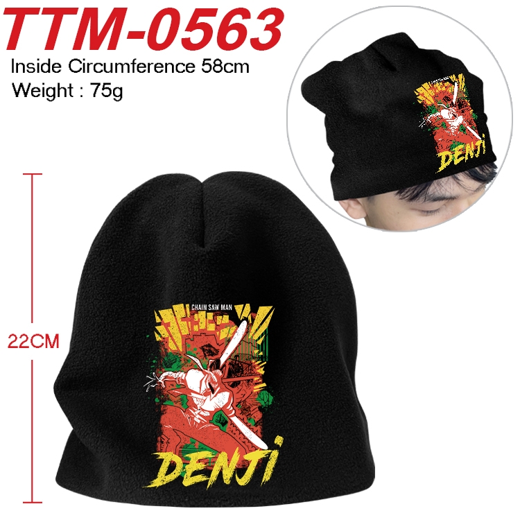 Chainsaw man Anime full-color printed plush hat 58cm TTM-0563