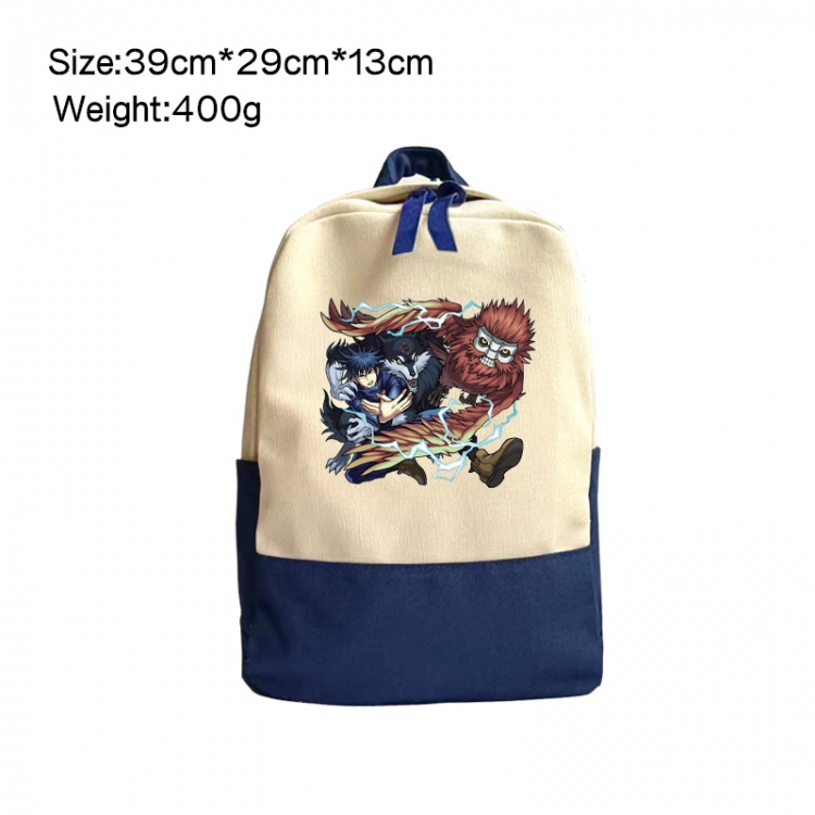 Jujutsu Kaisen Anime Surrounding Canvas Colorful Backpack 39x29x13cm