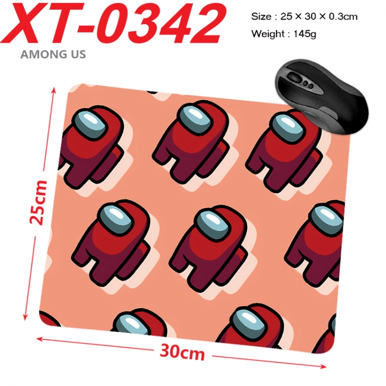 Among us Anime peripheral new lock edge mouse pad 25X30cm XT-0342