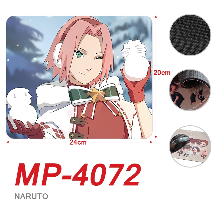 Naruto Anime Full Color Printing Mouse Pad Unlocked 20X24cm price for 5 pcs  MP-4072