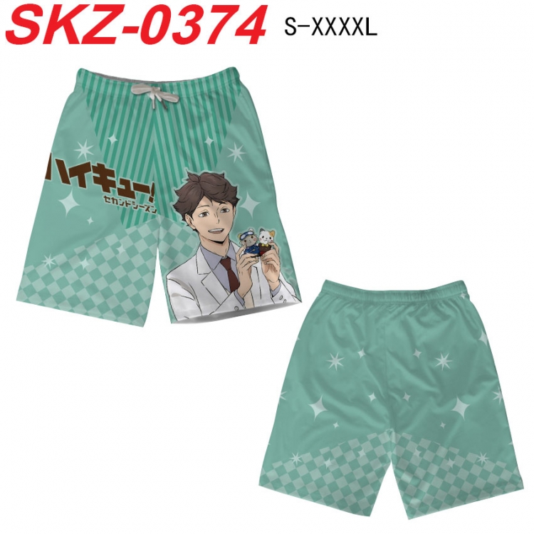 Haikyuu!! Anime full-color digital printed beach shorts from S to 4XL SKZ-0374