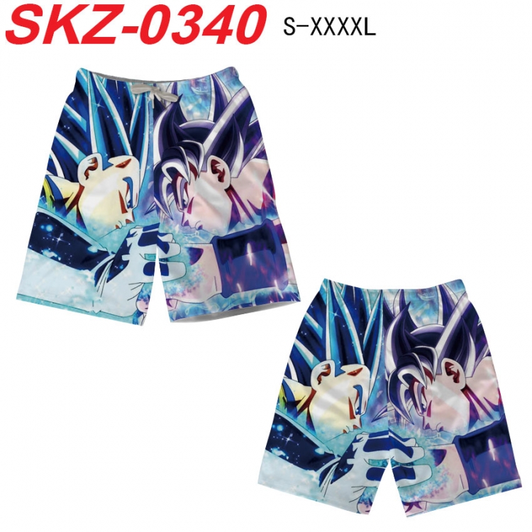 DRAGON BALL Anime full-color digital printed beach shorts from S to 4XL SKZ-0340