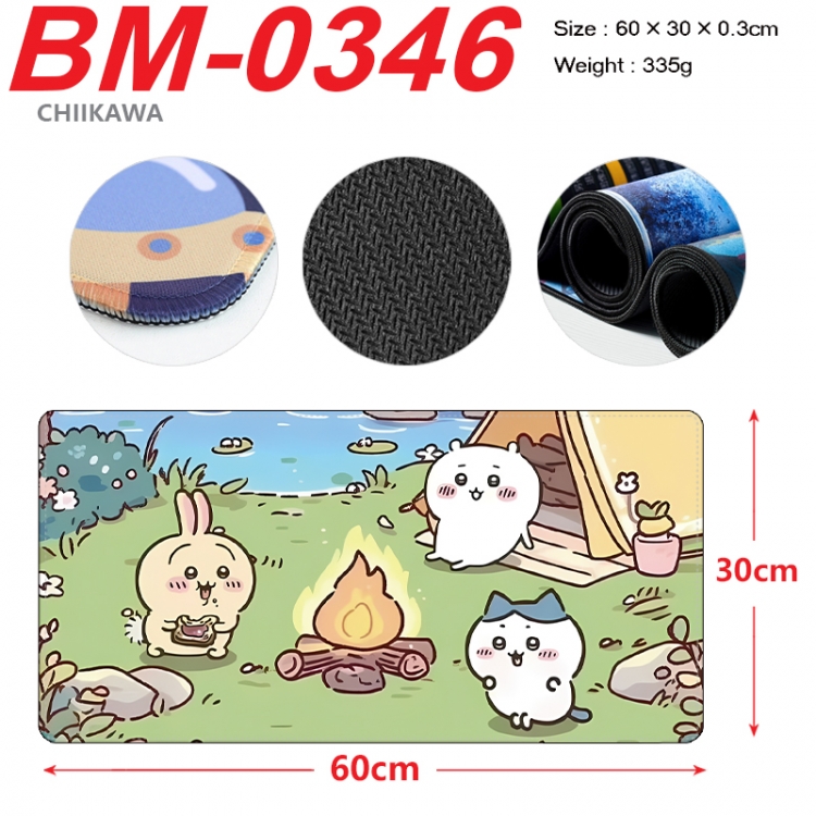 Chiikawa Anime peripheral lock edge mouse pad 60X30cm  BM-0346