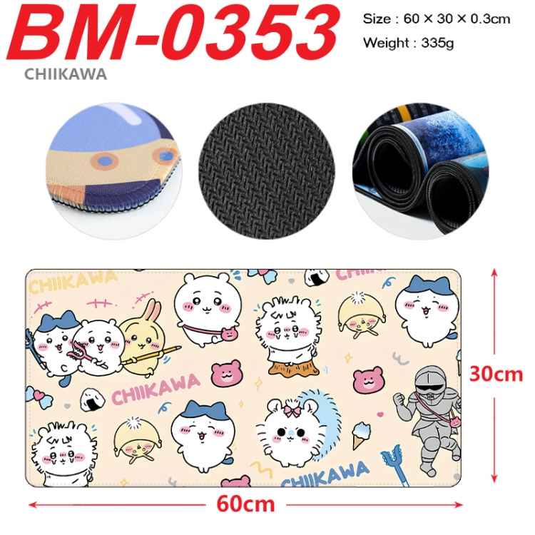 Chiikawa Anime peripheral lock edge mouse pad 60X30cm BM-0353