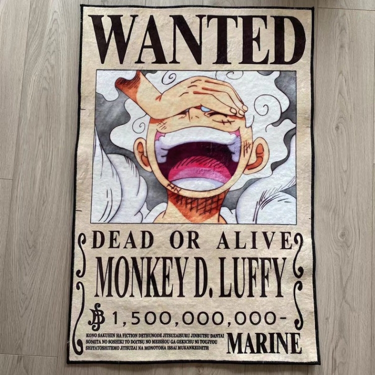 One Piece anime thick Belgian velvet anti slip carpet 1m