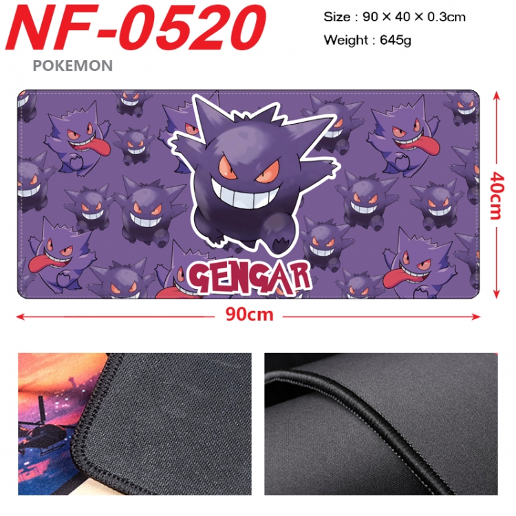 Pokemon Anime peripheral lock edge mouse pad 90X40cm NF-0520
