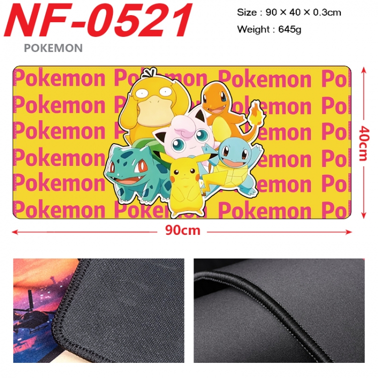 Pokemon Anime peripheral lock edge mouse pad 90X40cm NF-0521