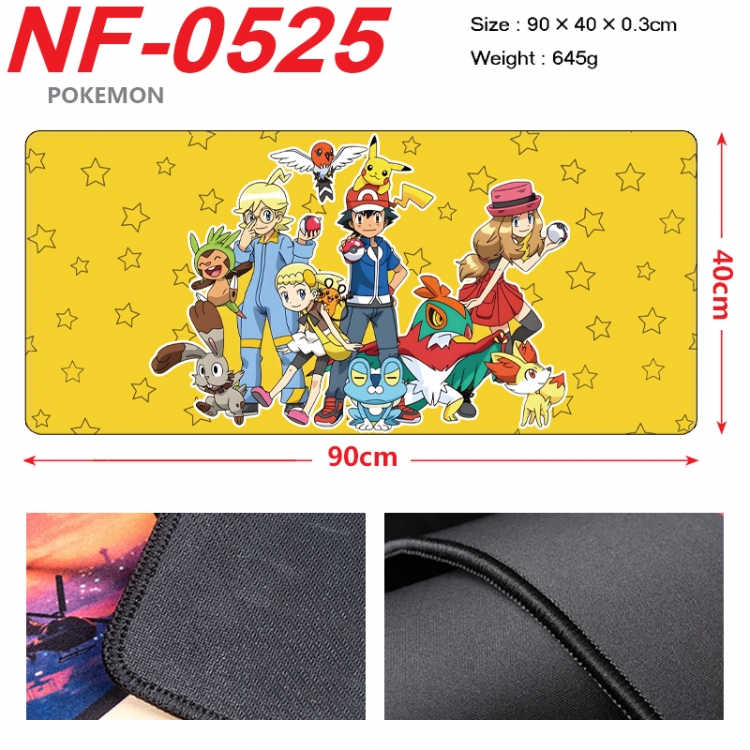 Pokemon Anime peripheral lock edge mouse pad 90X40cm NF-0525