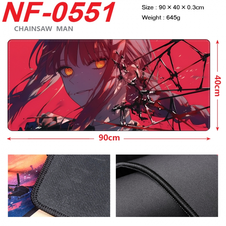 Chainsaw man Anime peripheral lock edge mouse pad 90X40cm NF-0551