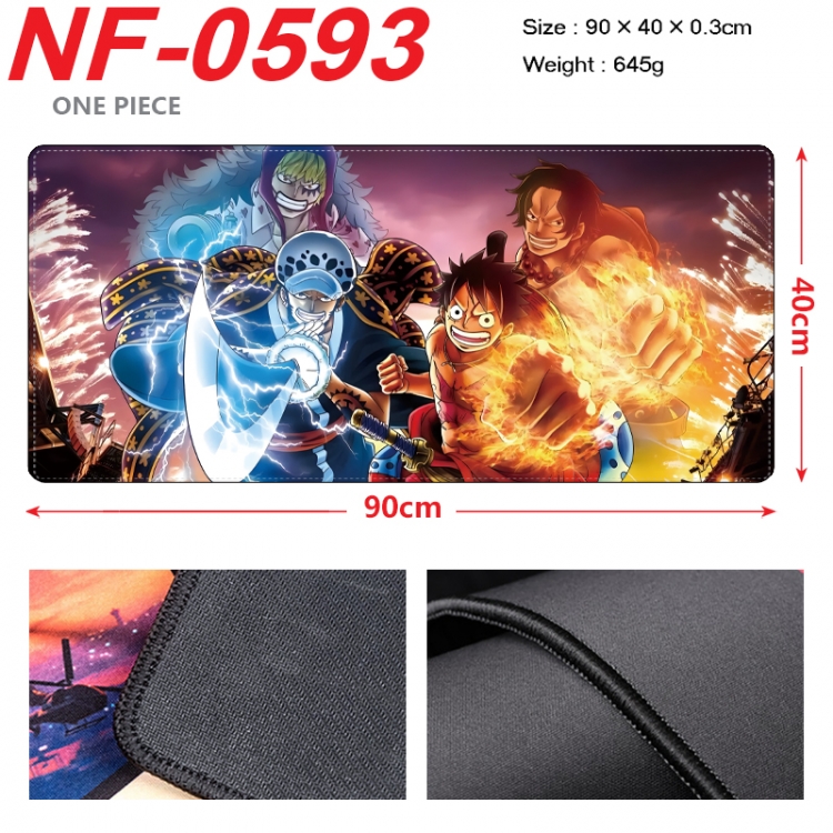 One Piece Anime peripheral lock edge mouse pad 90X40cm NF-0593