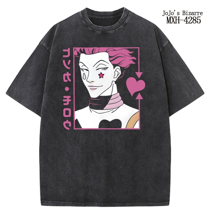 JoJos Bizarre Adventure Anime peripheral pure cotton washed and worn T-shirt from S to 2XL
