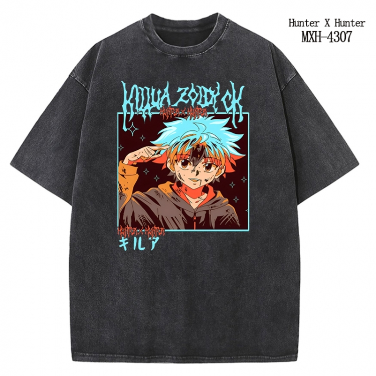 HunterXHunter Anime peripheral pure cotton washed and worn T-shirt from S to 2XL MXH-4307